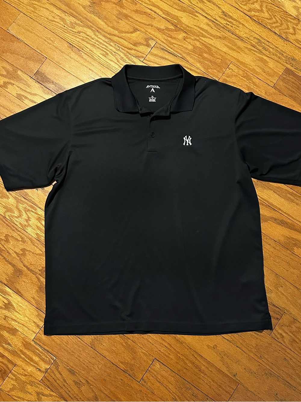 Antigua Black New York Yankees Men's Polo